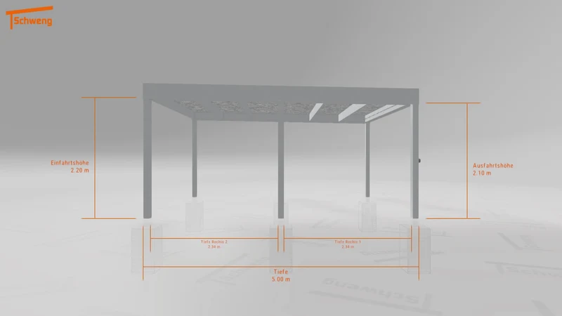 #DE Schweng Flachdachcarport C600+ (ID 77mdjx) #MTG