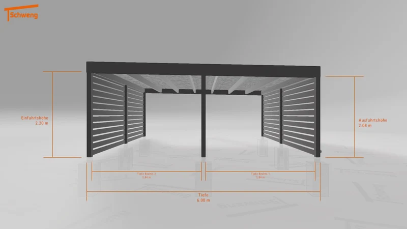 #AT Schweng Flachdachcarport C600+ (ID zbgdw7) #MTG