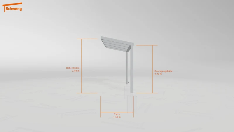#DE Schweng Terrassenüberdachung S350 (ID pbj988)