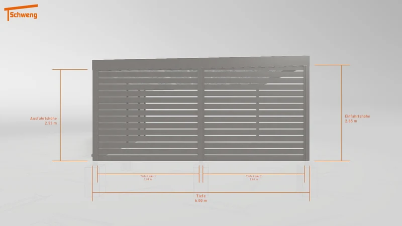 #DE Schweng Flachdachcarport C600 (ID 85b9dx) #MTG
