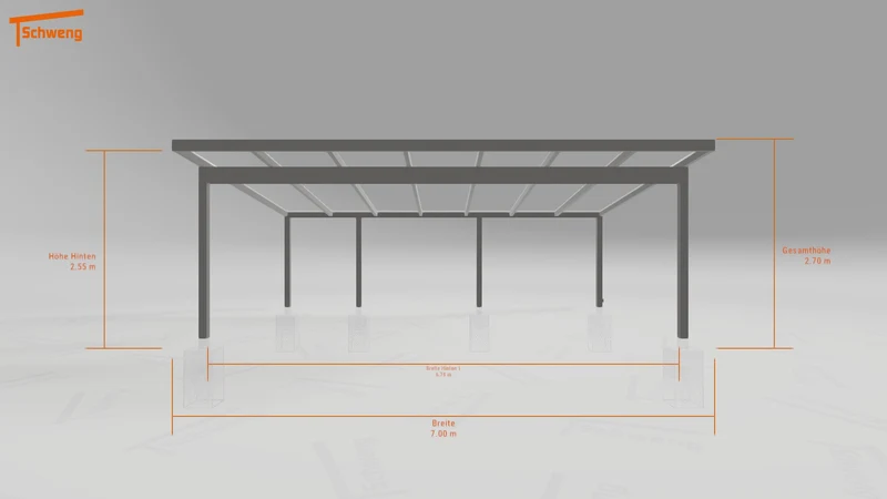 #DE Schweng Pultdachcarport S400 (ID bkgqq5) #MTG