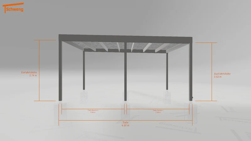 #DE Schweng Flachdachcarport C600 (ID 9wp4z7) #MTG