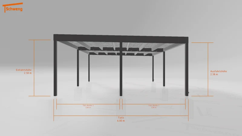 #AT Schweng Flachdachcarport C600+ (ID mj7w4r) #MTG