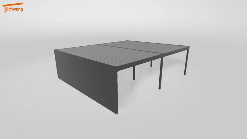 #AT Schweng Flachdachcarport C600 (ID 77mxp2)