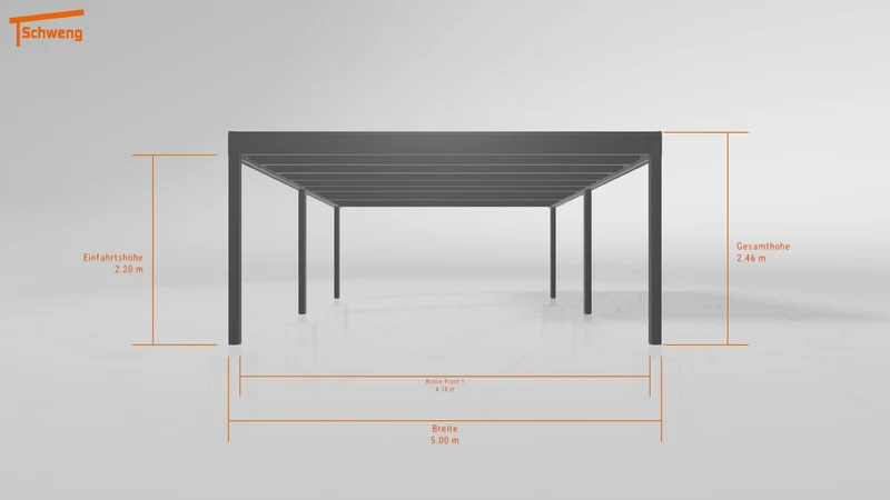 #DE Schweng Flachdachcarport C600+ (ID zbgrmg)