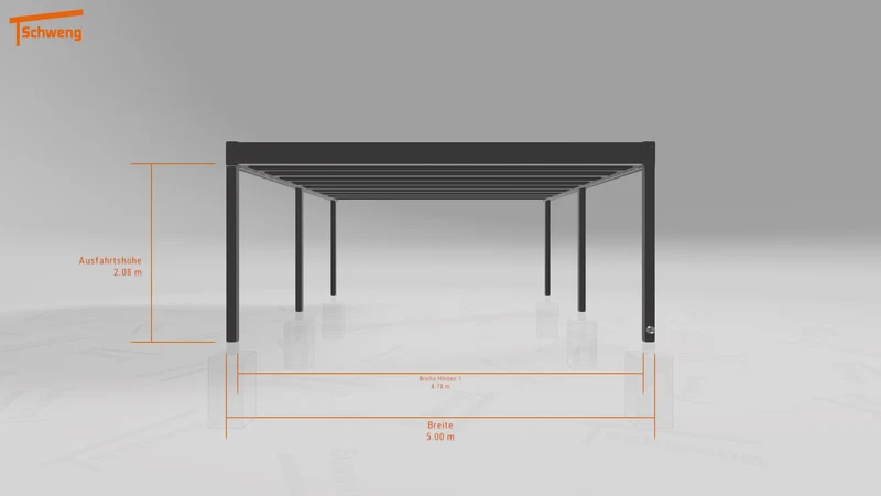 #DE Schweng Flachdachcarport C600+ (ID zbgrmg)