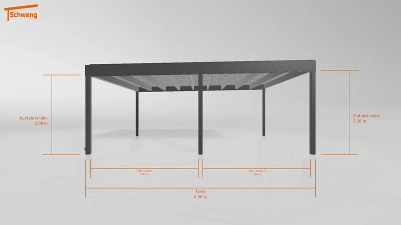 #DE Schweng Flachdachcarport C600+ (ID zbgrmg)