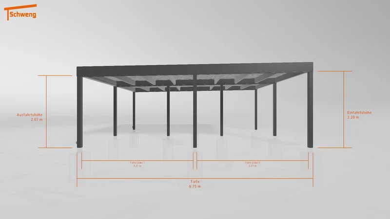 #DE Schweng Flachdachcarport C600+ (ID w3n4qr) #MTG