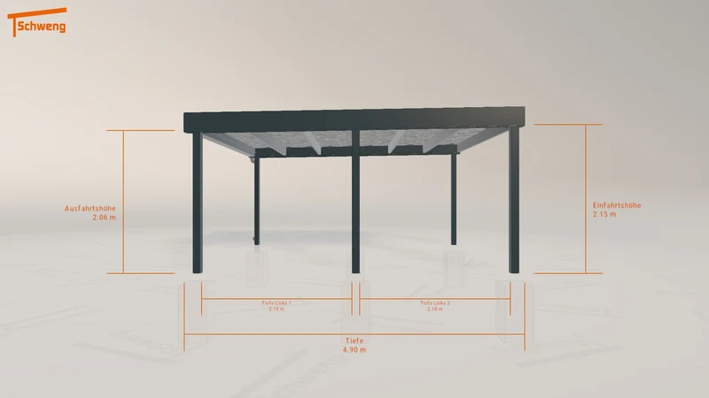 #CH Schweng Flachdachcarport C600 (ID x7nq53) #MTG