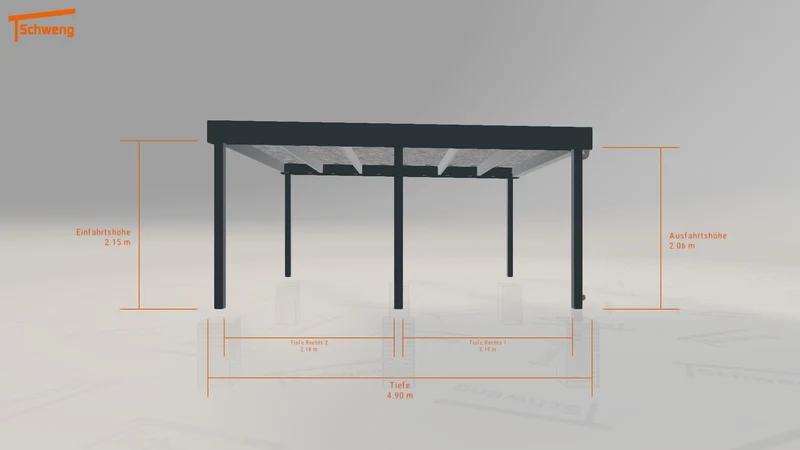 #CH Schweng Flachdachcarport C600 (ID x7nq53) #MTG