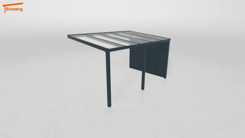#DE Schweng Pultdachcarport S350 (ID 77m3p7)