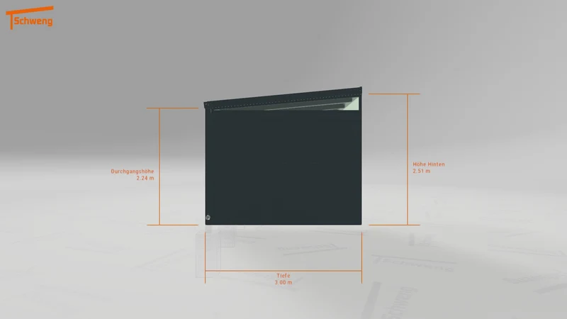 #DE Schweng Pultdachcarport S350 (ID 77m3p7)