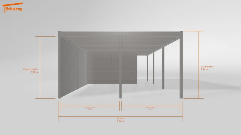 #DE Schweng Flachdachcarport C600 (ID bkgbjv) #MTG