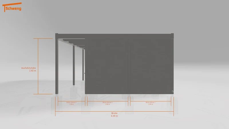 #DE Schweng Flachdachcarport C600 (ID bkgbjv) #MTG