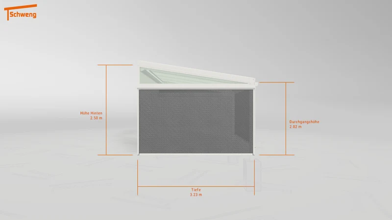 #DE Schweng Terrassenüberdachung S350 (ID 33893g)