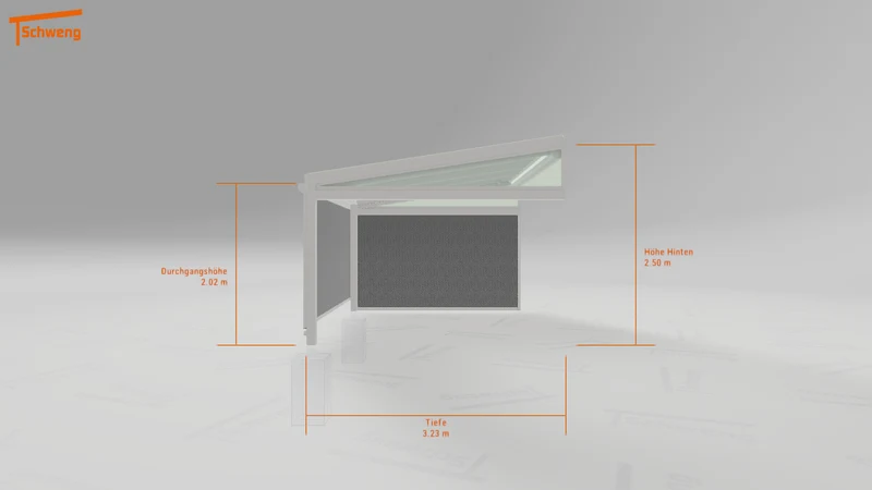 #DE Schweng Terrassenüberdachung S350 (ID 33893g)