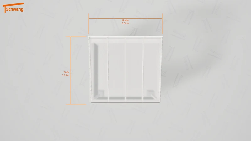 #DE Schweng Terrassenüberdachung S350 (ID 33893g)