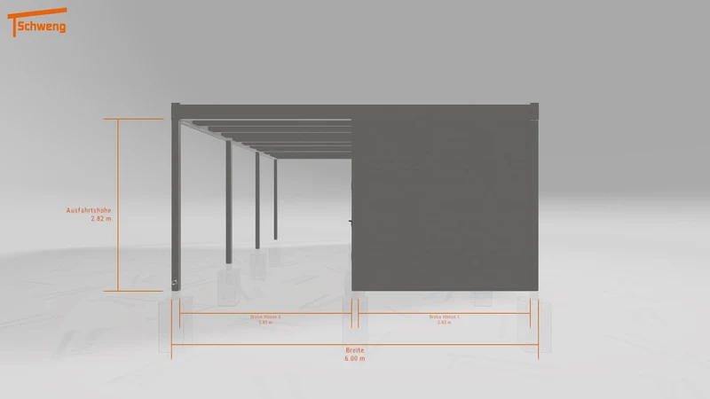 #DE Schweng Flachdachcarport C600 (ID v4rbrq)