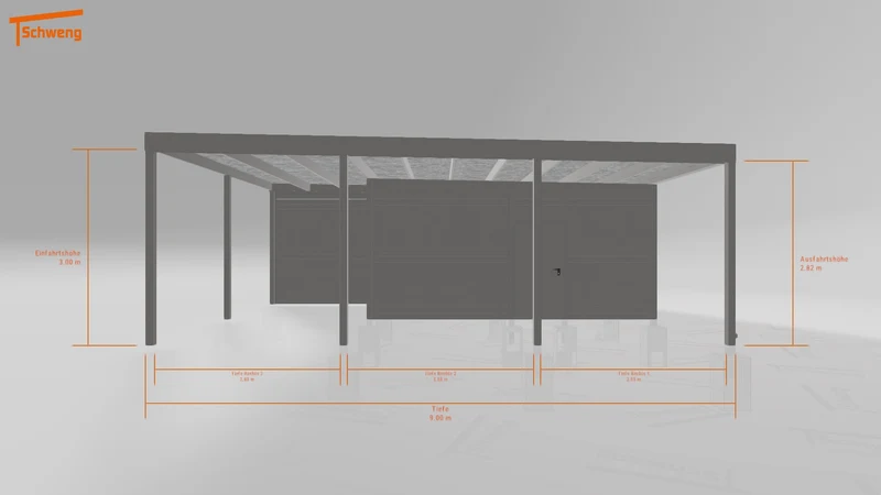 #DE Schweng Flachdachcarport C600 (ID v4rbrq)