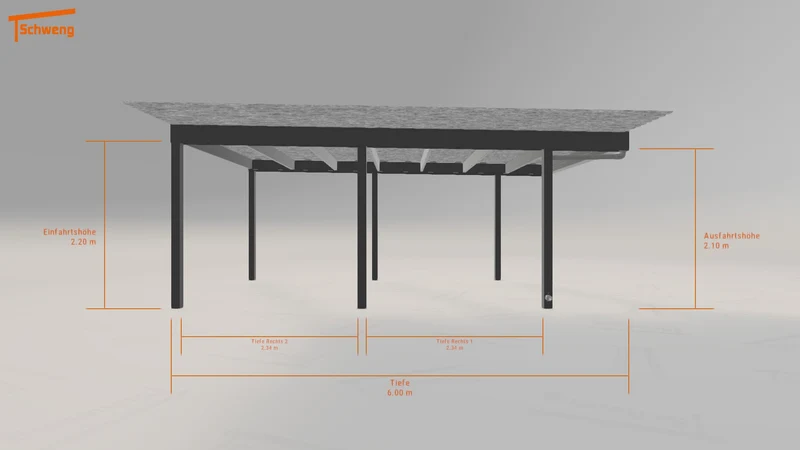 #AT Schweng Flachdachcarport C600+ (ID w3ndpj) #MTG