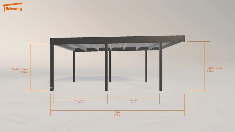 #AT Schweng Flachdachcarport C600+ (ID jj97nm) #MTG