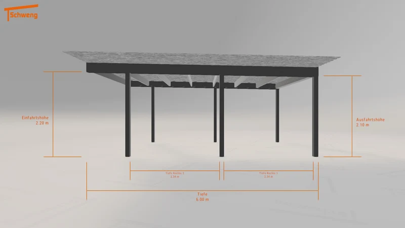 #AT Schweng Flachdachcarport C600+ (ID jj97nm) #MTG