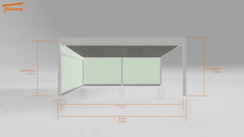 #AT Schweng Terrassenüberdachung S400 (ID 9wp357)