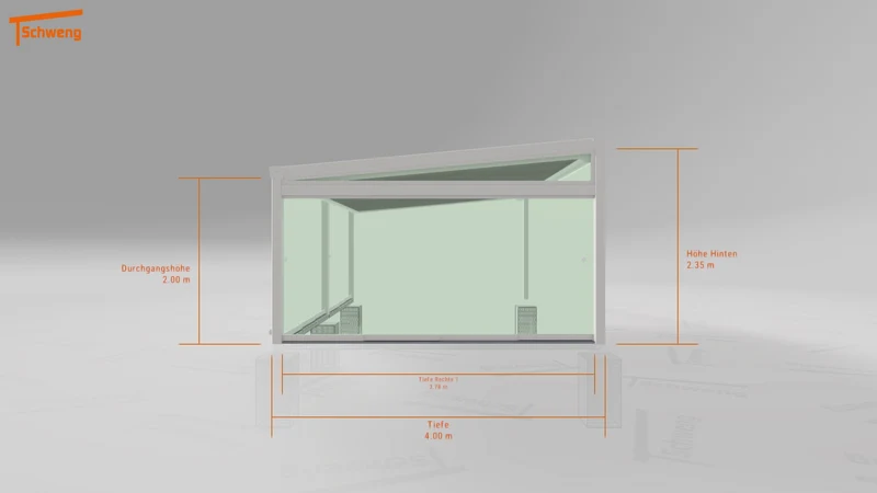 #AT Schweng Terrassenüberdachung S400 (ID 9wp357)