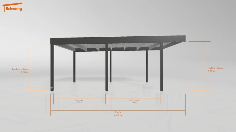 #AT Schweng Flachdachcarport C600+ (ID jj97zm) #MTG