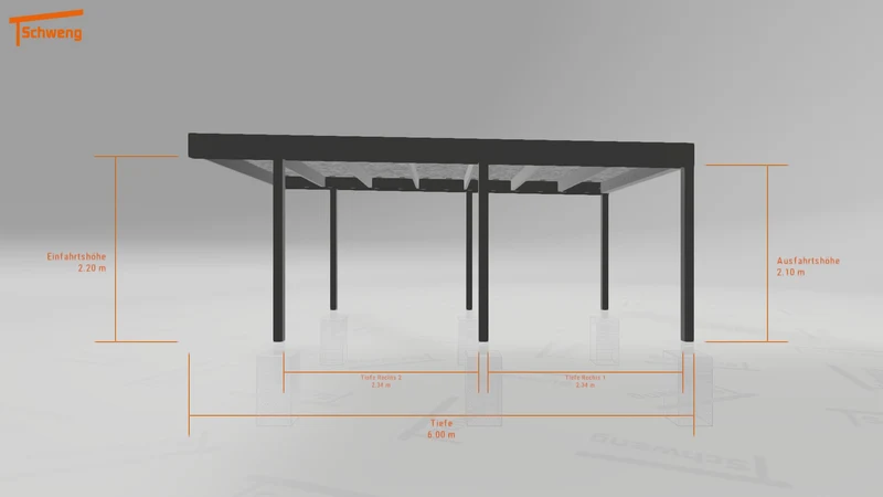 #AT Schweng Flachdachcarport C600+ (ID jj97zm) #MTG
