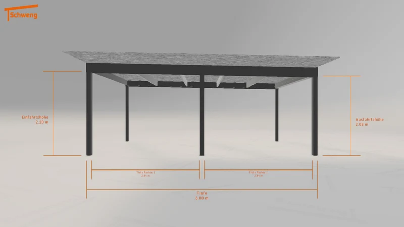#AT Schweng Flachdachcarport C600 (ID ygnd8g) #MTG