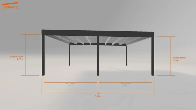#DE Schweng Flachdachcarport C600 (ID w3nv4y) #MTG