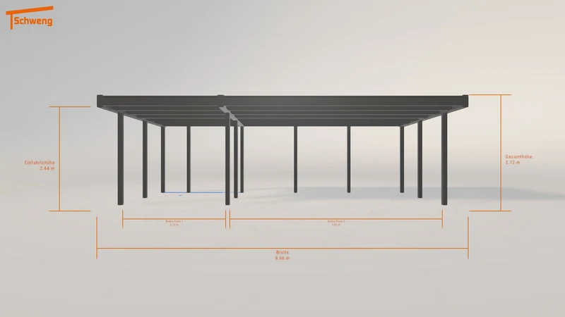 #DE Schweng Flachdachcarport C600 (ID 85bxqr) #MTG