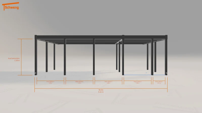 #DE Schweng Flachdachcarport C600 (ID 85bxqr) #MTG