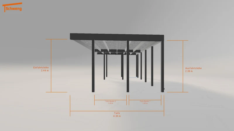 #DE Schweng Flachdachcarport C600 (ID 85bxqr) #MTG
