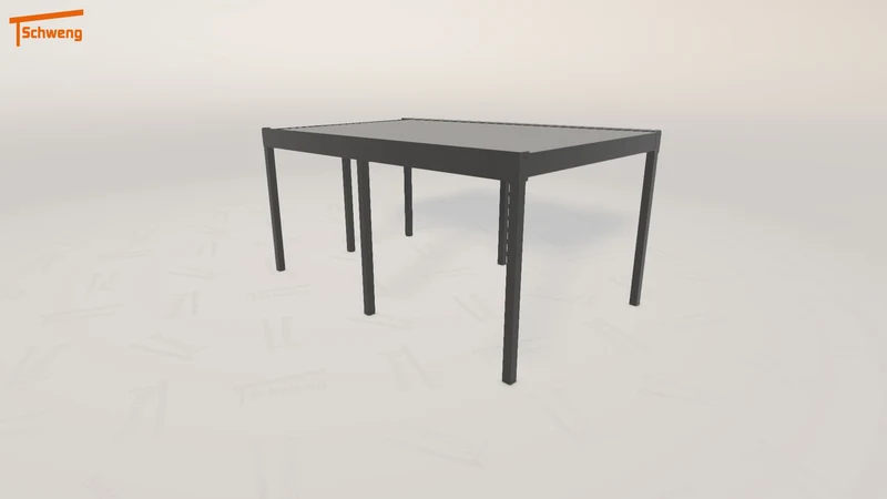 #DE Schweng Flachdachcarport C600 (ID pbj244)