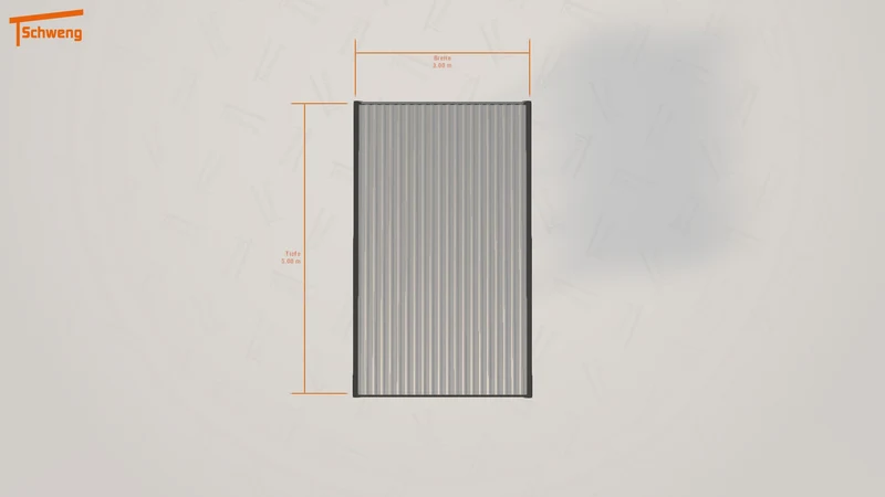 #DE Schweng Flachdachcarport C600 (ID pbj244)