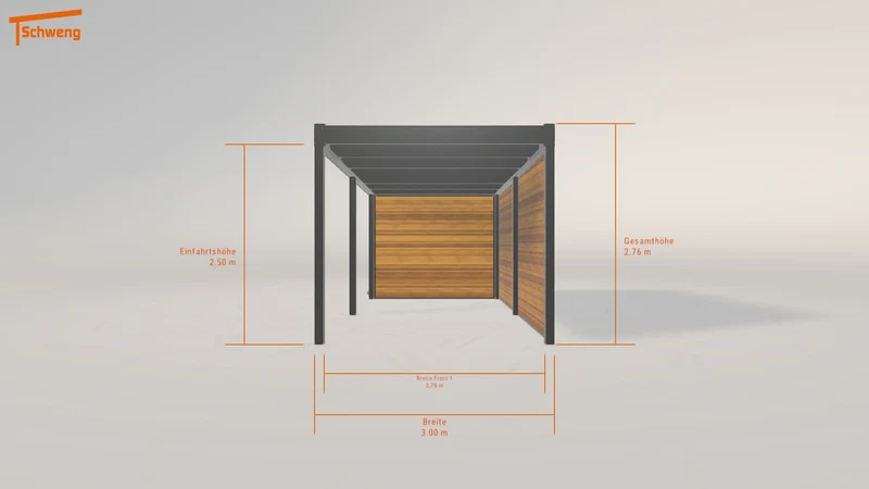 #DE Schweng Flachdachcarport C600 (ID qdwpmg) #MTG