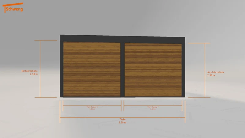 #DE Schweng Flachdachcarport C600 (ID qdwpmg) #MTG