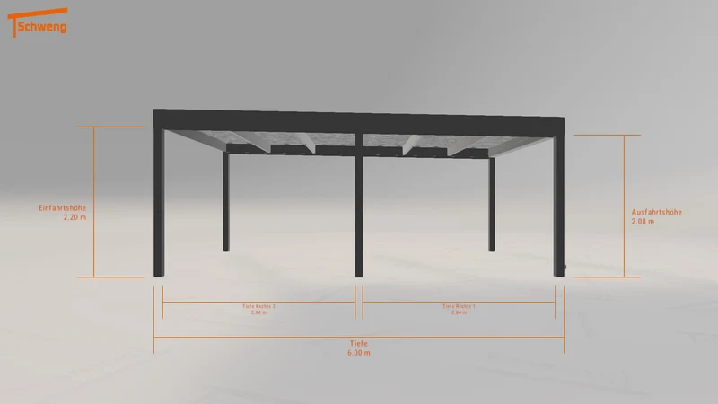 #AT Schweng Flachdachcarport C600 (ID g7gywq) #MTG