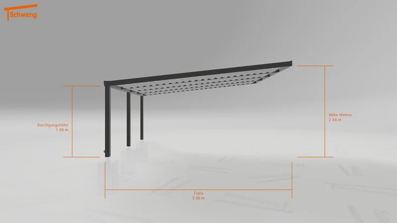 #DE Schweng Terrassenüberdachung S400 (ID pbjm93)