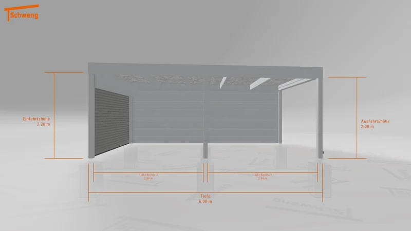 #AT Schweng Flachdachcarport C600 (ID 42j35m) #MTG