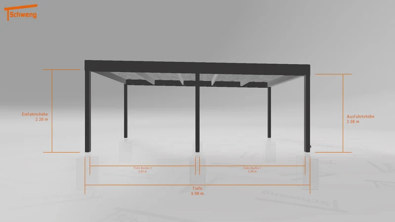 #AT Schweng Flachdachcarport C600 (ID rjzdym) #MTG