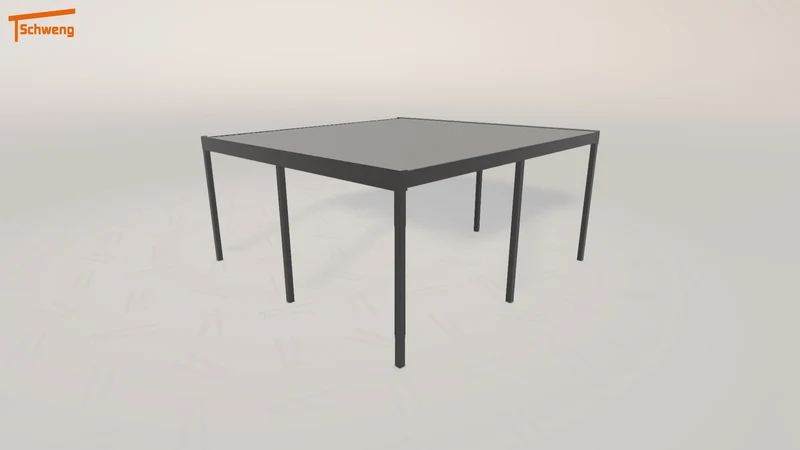 #DE Schweng Flachdachcarport C600+ (ID 85bxvw)