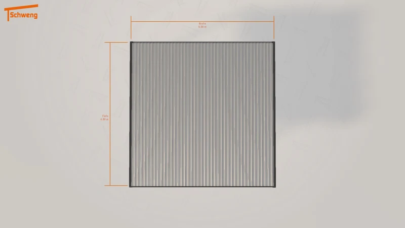 #DE Schweng Flachdachcarport C600+ (ID 85bxvw)