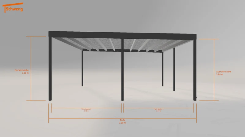 #DE Schweng Flachdachcarport C600+ (ID k2yknd) #MTG