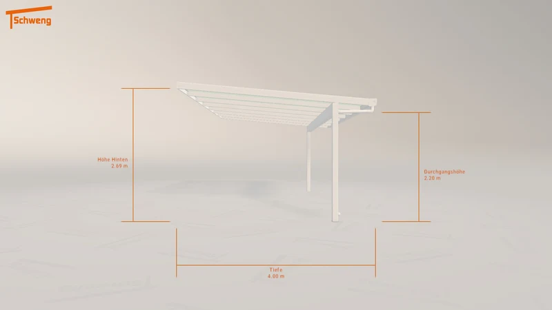 #DE Schweng Pultdachcarport S400 (ID 338rbg) #MTG