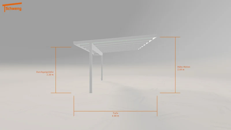 #DE Schweng Pultdachcarport S400 (ID 338rbg) #MTG