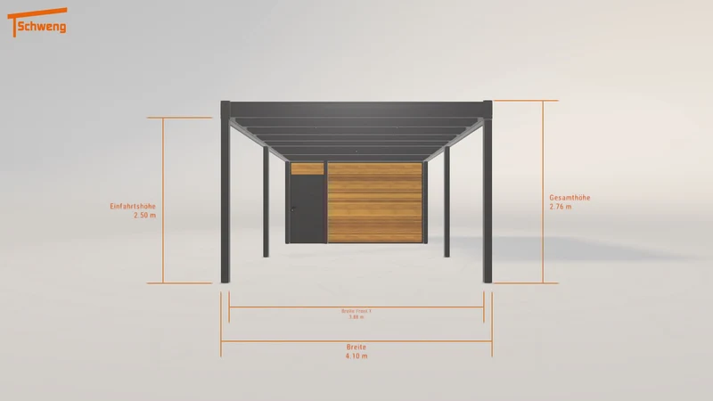 #DE Schweng Flachdachcarport C600 (ID 42j987) #MTG