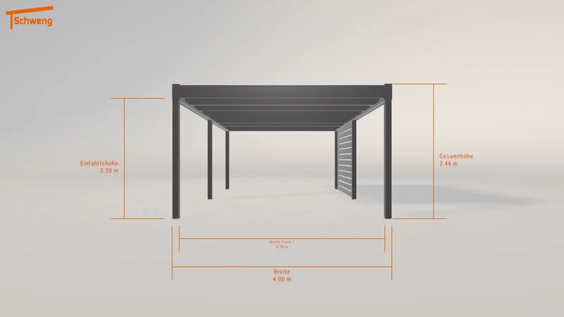 #DE Schweng Flachdachcarport C600 (ID g7gnqp) #MTG